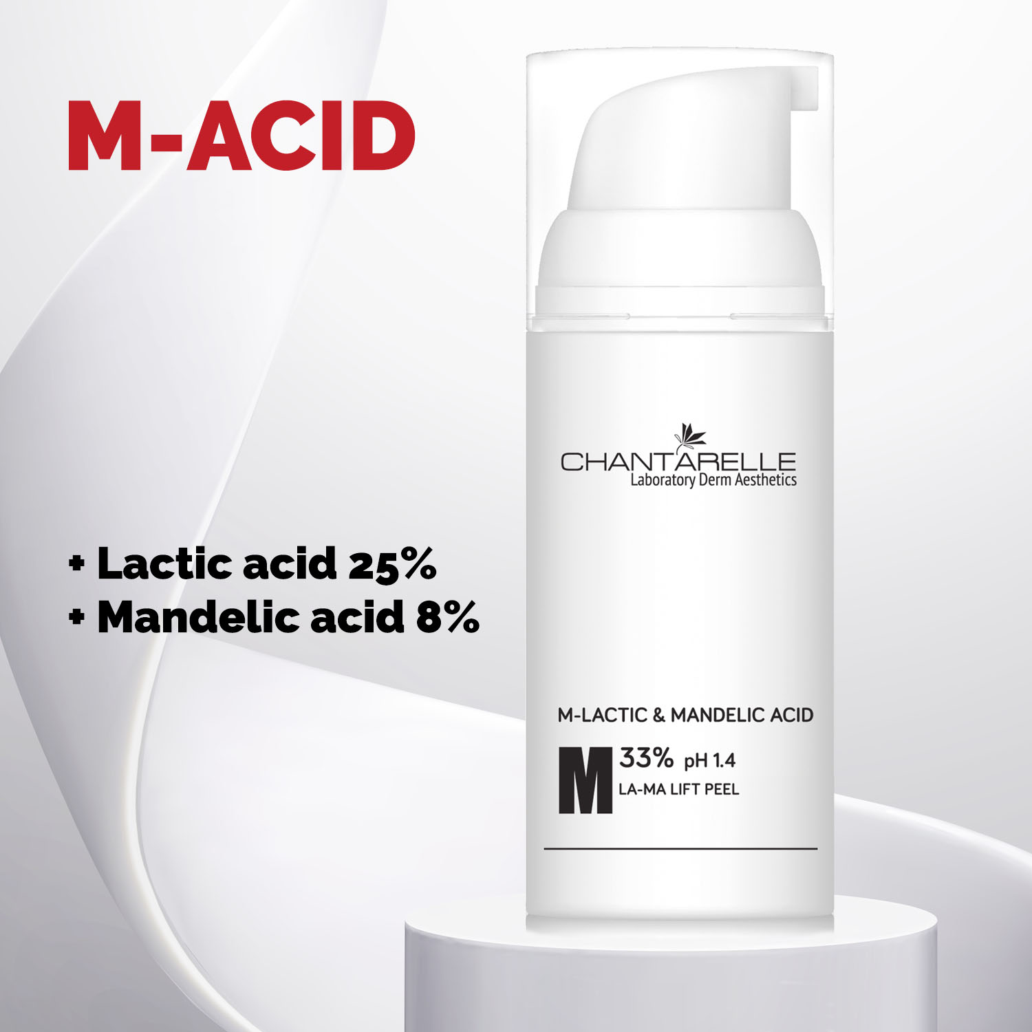 Lactic and mandelic acid 33% pH 1.4 (chemical peeling) Lactic and mandelic acid 33% pH 1.4 (chemical peeling)