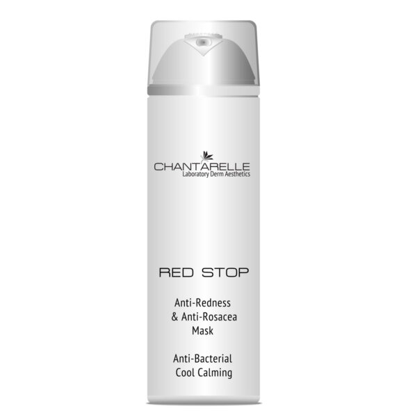 Soothing and cooling mask for sensitive skin with symptoms of rosacea