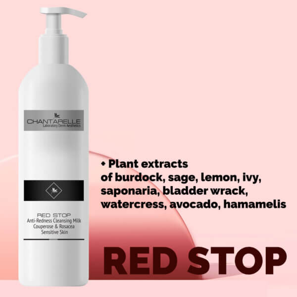 Mleczko do cery naczynkowej kojące przeciw rumieniowi Red Stop
