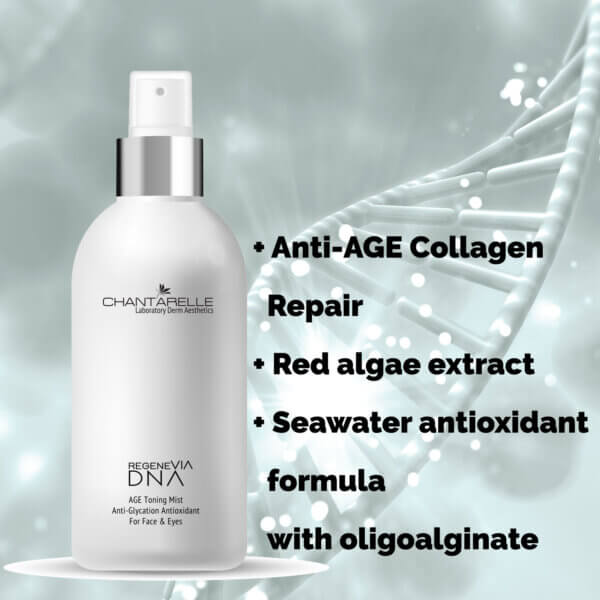 Alternative view of AGE anti-glycation, antioxidant toning mist