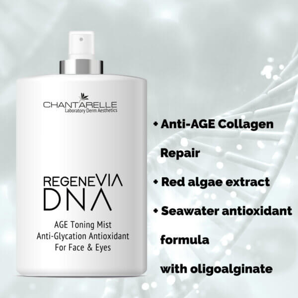 Alternative view of AGE anti-glycation, antioxidant toning mist