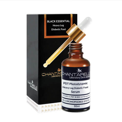 PDT Serum for the reduction of heavy leg discomfort, also for the diabetic foot