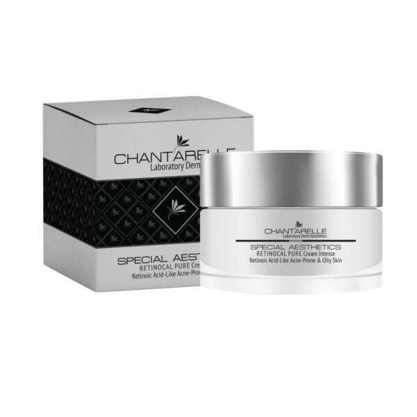 Night cream against acne symptoms and massive inflammatory lesions