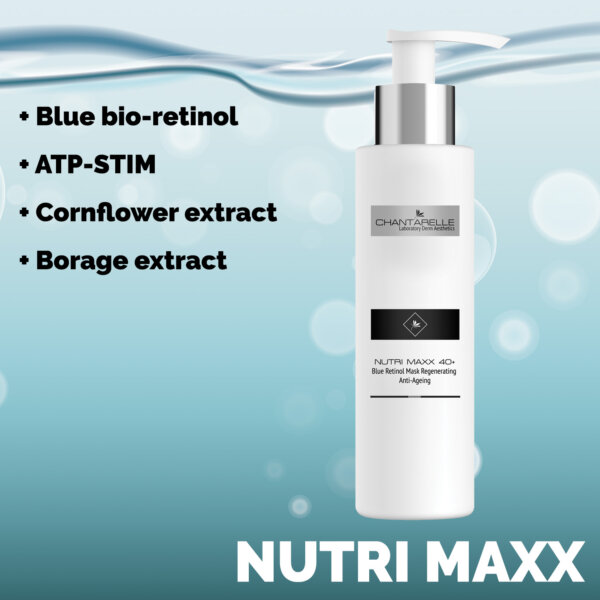 Alternative view of Regenerating mask with blue bio-retinol