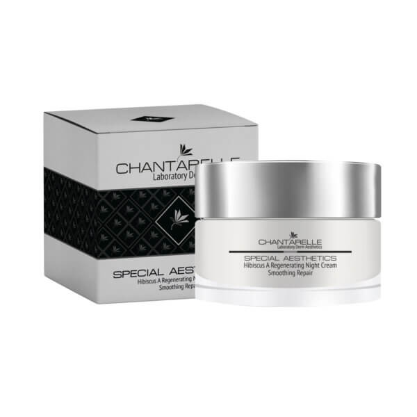 Regenerating night cream with hibiscus oil and vitamins