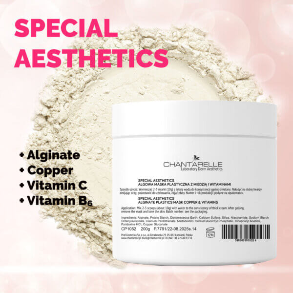 Alternative view of Algae mask with copper and vitamins