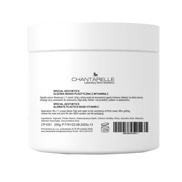 Algae mask with vitamin C