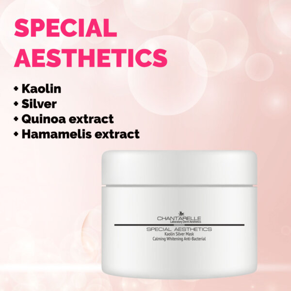 Alternative view of Soothing kaolin mask with silver