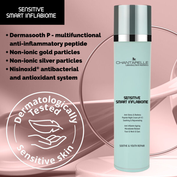 Alternative view of Peptide night cream for sensitive skin, anti-stress and soothing pH 4.5