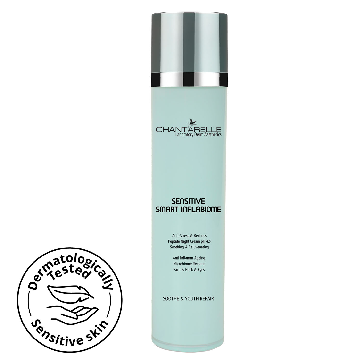 Peptide night cream for sensitive skin, anti-stress and soothing pH 4.5 Peptide night cream for sensitive skin, anti-stress and soothing pH 4.5