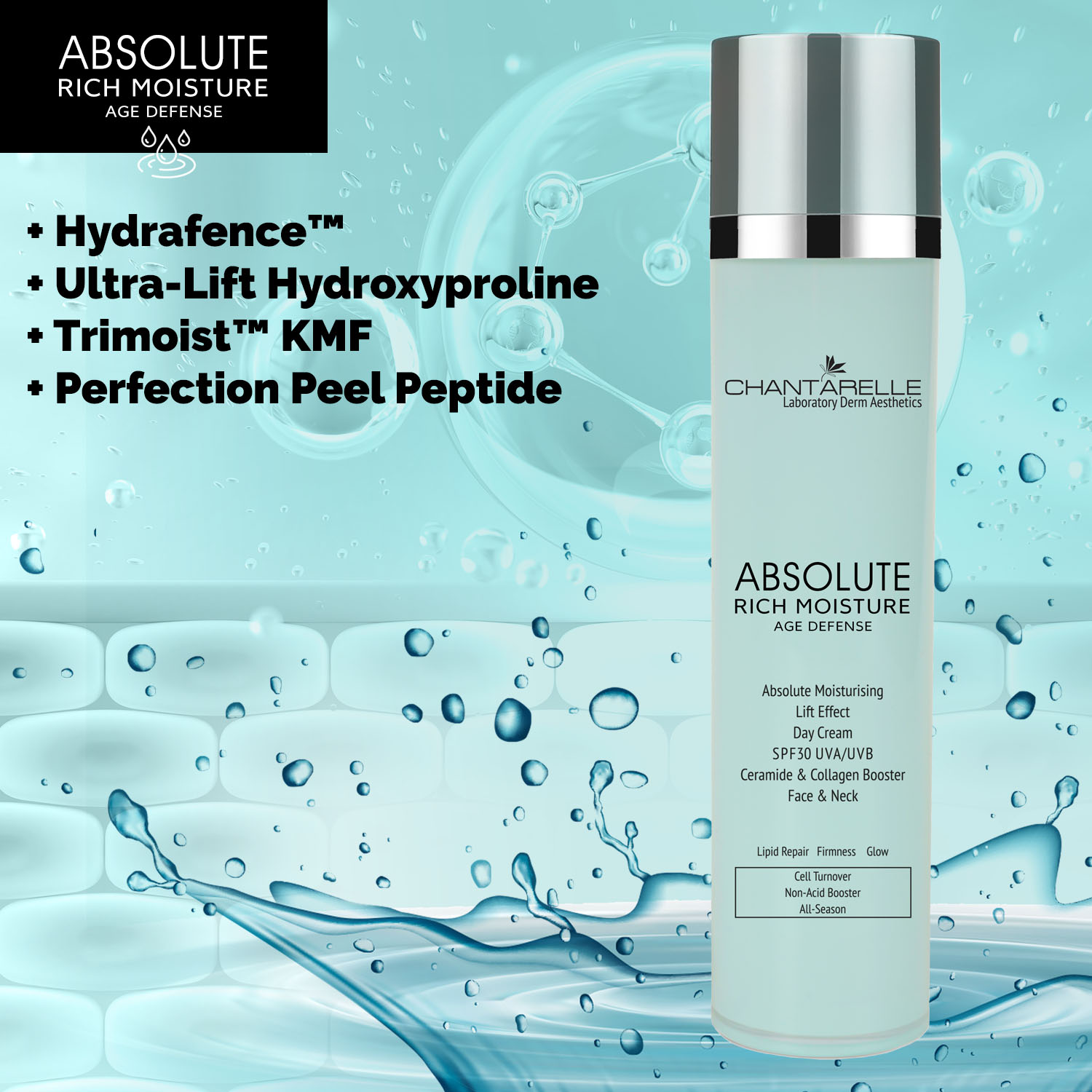 SPF30 UVA/UVB day cream with lifting effect - absolute hydration SPF30 UVA/UVB day cream with lifting effect - absolute hydration