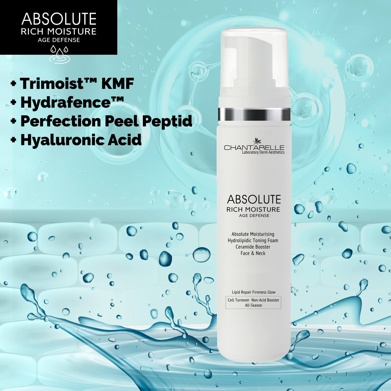 Hydrolipid toning foam for face and neck - absolute hydration Hydrolipid toning foam for face and neck - absolute hydration
