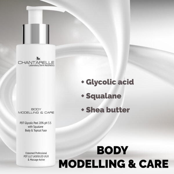 Alternative view of PDT glycolic peeling 20% pH 3.5 with squalane, for body and topical face