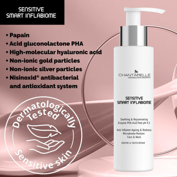 Alternative view of Enzymatic peeling for sensitive skin with gluconolactone, rejuvenating and soothing pH 4.5