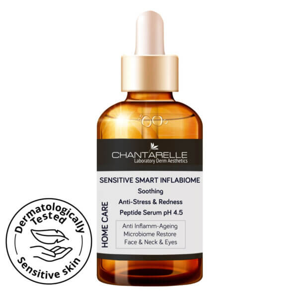 Peptide serum for sensitive skin, anti-stress and soothing pH 4.5