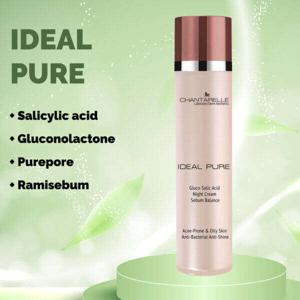 Alternative view of GLUCO-SALIC antibacterial night cream with salicylic acid and gluconolactone