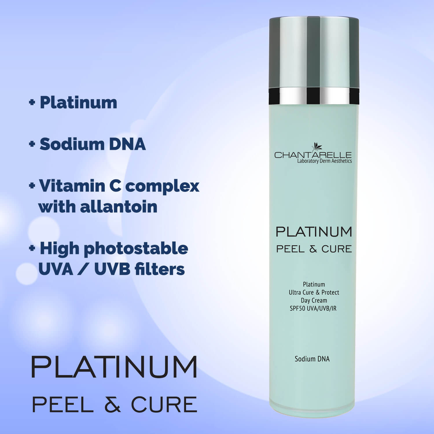 Platinum Day Cream SPF50 UVA/UVB/IR Ultra Recovery and Protection with Platinum Platinum Day Cream SPF50 UVA/UVB/IR Ultra Recovery and Protection with Platinum