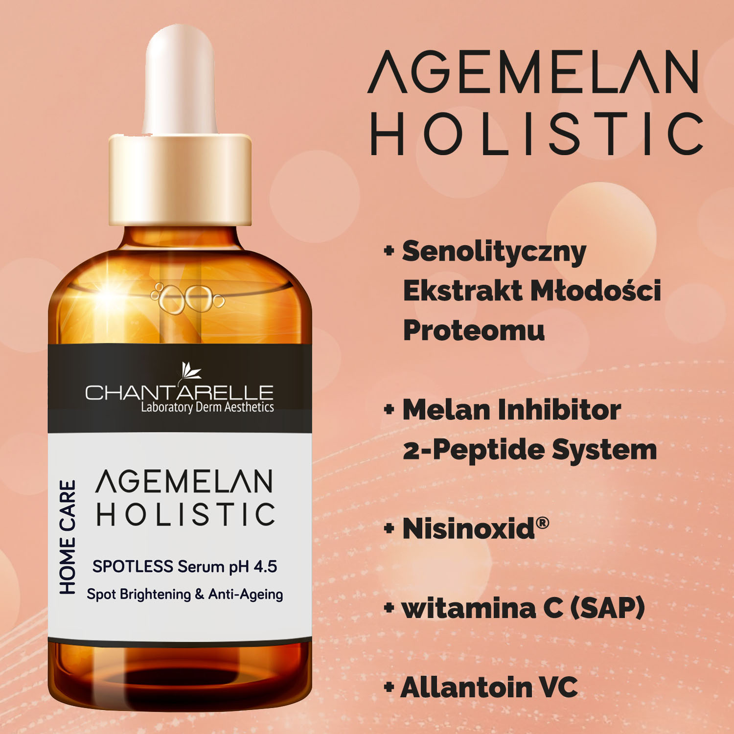 Serum pH 4.5 to rejuvenate and lighten blemishes Serum pH 4.5 to rejuvenate and lighten blemishes